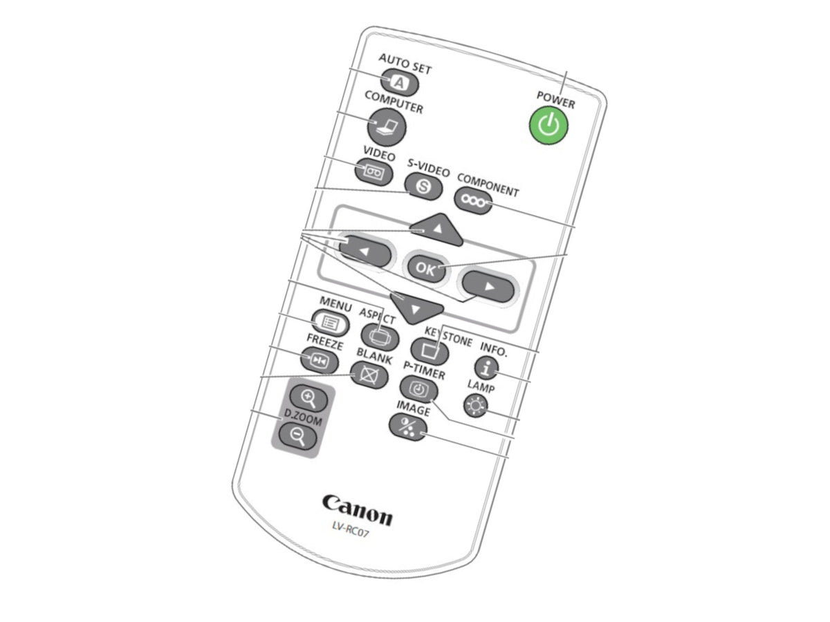 Telecomando originale per CANON LV-RC07