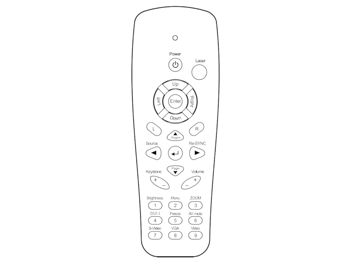Telecomando originale per OPTOMA 45.8EF01G001